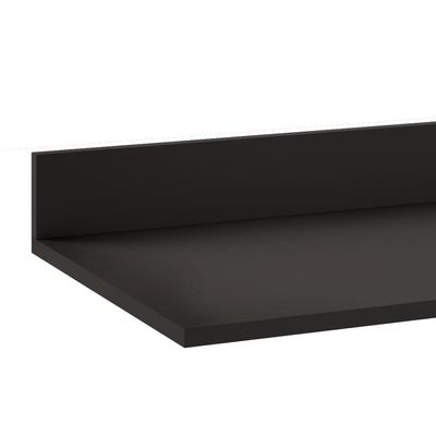 Balcão Gabinete Para Pia Com Tampo 120cm Michigan Pto-cinza - Lumil
