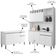 Cozinha Compacta Alice E Balcão Gabinete Com Tampo Tatiane 120cm Branco - Ajl Móveis