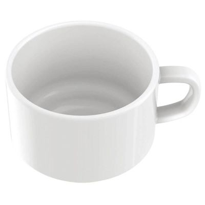 Jogo 12 Xícaras com Pires em Porcelana 240ml Paola Tramontina Branco Chá Café