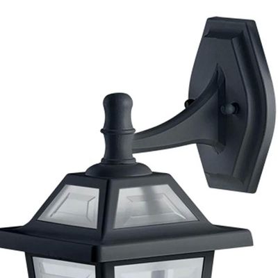 Conjunto 6 Arandelas Coloniais 39cm Luminárias de Parede Preto Fosco Jardim Cabeceiras