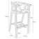 Kit 3 Banquetas Alta Para Cozinha Bancada Bar Sala De Jantar Fixa Cecília L02 Couríssimo Canela - Lyam Decor