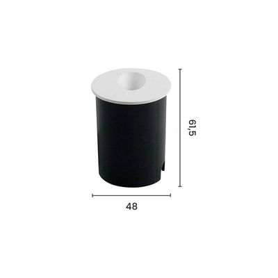 Balizador Astraled Australe Redondo De Embutir Led 2w Bivolt Branco 3000k Luz Amarela Bl-6712
