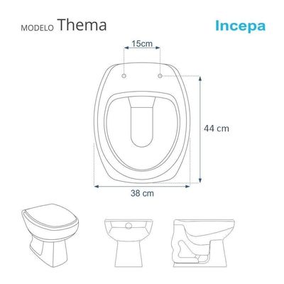 Assento Sanitário Poliester Thema Decorado Golfinho E Conchas Para Vaso Incepa