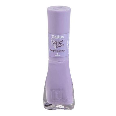Esmalte California Ice Cream Purple Springs 9ml Dailus Lavanda Pastel Com Alta Cobertura