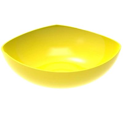 Kit 3 Saladeiras Tigela Amarela Trio Plástica Crippa Salada Pipoca Sobremesa