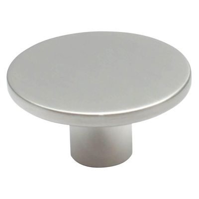 Kit 3 Puxadores 206 Naico Ponto Redondo Cromo Acetinado para Móvel Armários e Gavetas
