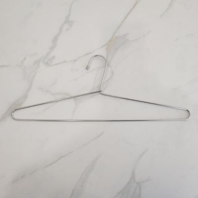 Cabide Cromado de Roupa Unitário Simples para Guarda Roupas Closets Passerini