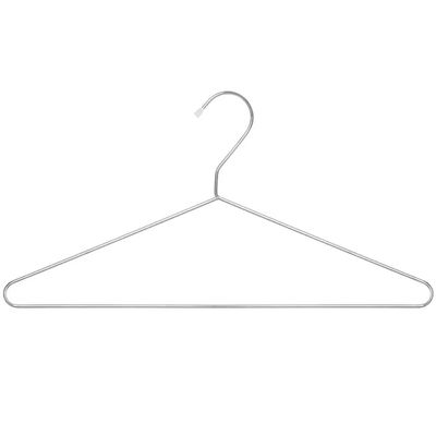 Cabide Cromado de Roupa Unitário Simples para Guarda Roupas Closets Passerini