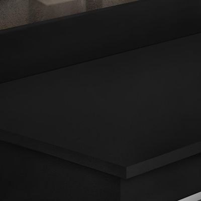 Tampo Para Balcão De Cozinha 180cm Mdp Preto - Lumil