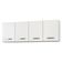Kit 2 Armários Aéreos De Cozinha Panamá 160cm 4 Portas - Lumil Móveis Branco