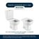 Tampa De Vaso Etna Cinza Claro Para Bacia Icasa 6lpf