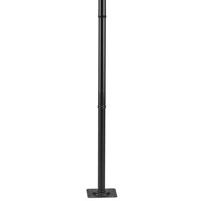 Poste para Jardim Preto Alumínio 1,61m Bivolt 2 Lâmpadas E27 Grega Colonial Bivolt