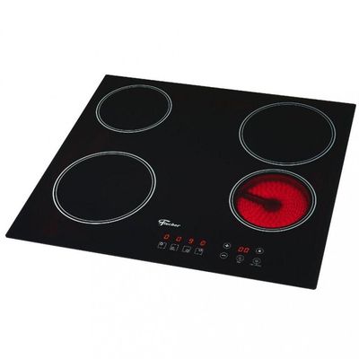 Cooktop Elétrico 4 Bocas Mesa Vitrocerâmica Touch Fischer Preto 220V
