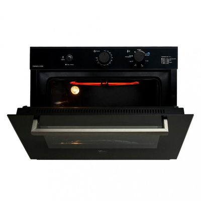 Forno A Gás De Embutir Infinity 50l Com Grill Fischer Preto 110V