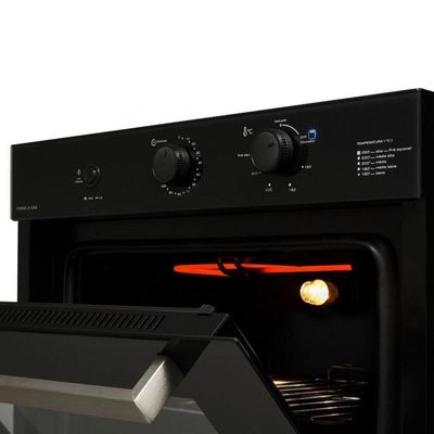 Forno A Gás De Embutir Infinity 50l Com Grill Fischer Preto 110V
