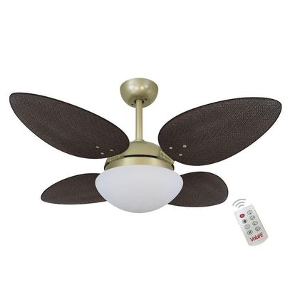 Ventilador Premium Tabaco 127V E Controle Remoto 110V