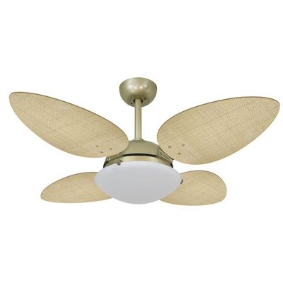 Ventilador De Teto Volare Petalo Palmae Natural 127V 110V