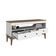 Balcão Aparador Colonial com 3 Gavetas 120x41x60cm Mel Branco MB 1016 Movelbento