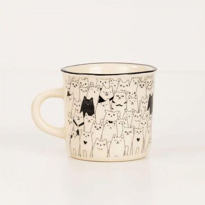 Caneca Gatinhos Hora De Amassar Pãozinho