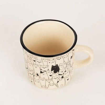 Caneca Gatinhos Hora De Amassar Pãozinho