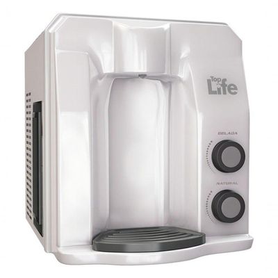 Filtro Super Água Alcalina Ph 9,5 Ionizada Gelada Flex He Top Life Branco 110V