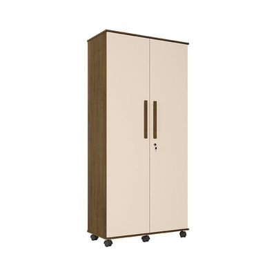 Guarda Roupa Solteiro Com 2 Portas Gold Amêndoa/ Off White