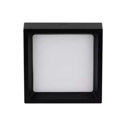 Plafon Sobrepor Recuado Deep 18w 3000k Preto Stella
