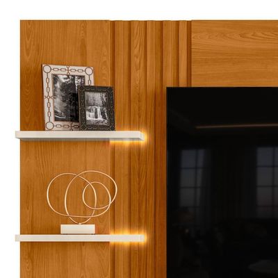 Painel Home Suspenso Atena Cinamomo Off White Para Tv Até 65 Madetec Cinamomo Off White