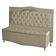 Kit De Cabeceira De Cama Box E Calçadeira Baú Barcelona King 195 Cm Retro Capitonê Suede Bege Do Lar Móveis