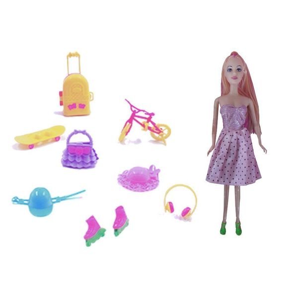 Boneca Meggie Com Acessórios Premium