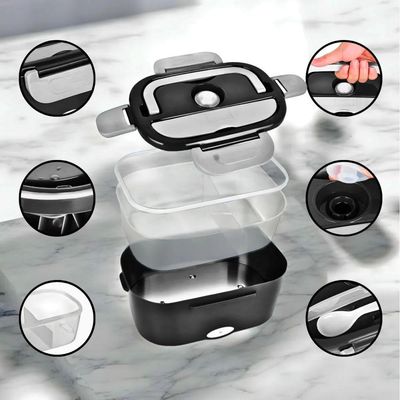 Marmita Elétrica Portátil Bivolt- Usb - Preto