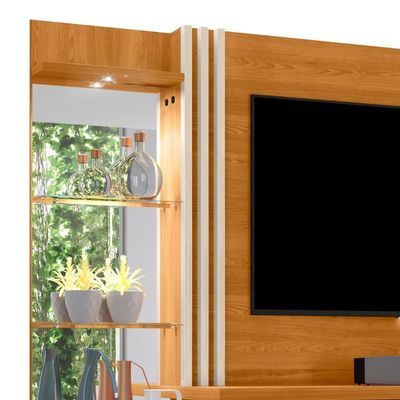 Estante Painel Para 60 Pol 200cm Sam Z10 Off-cinamomo - Mpozenato