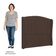 Cabeceira Casal Cama 140cm Glenda I02 Veludo Marrom - Mpozenato