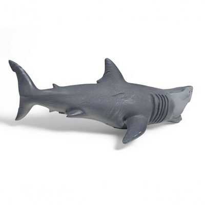Boneco Vinil Animal Brinquedo Super Realista Tubarão Branco