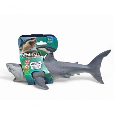Boneco Vinil Animal Brinquedo Super Realista Tubarão Branco