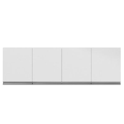 Armário Aéreo 150cm 4 Portas Andréia Branco - Ajl Móveis