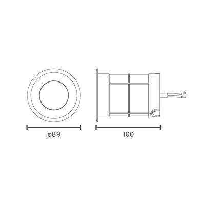Embutido De Solo Led Taschibra Thin 6w Bivolt Preto 3000k Luz Amarela 15090372
