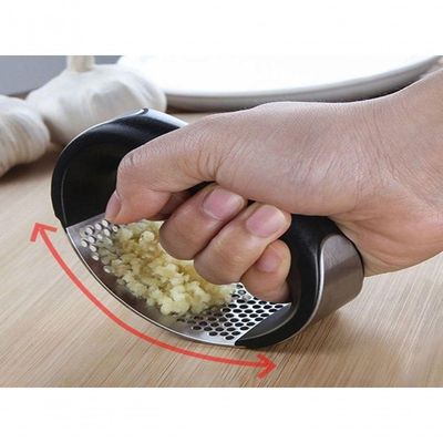 Triturador Amassador Alho Aço Manual Com Pressão