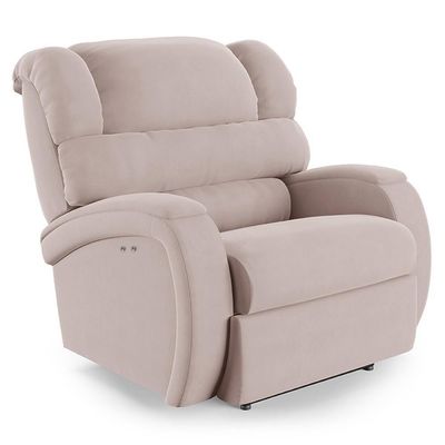 Poltrona Do Papai Reclinável Kalie Power Touch Massagem Fh9 Veludo Rosê - Mpozenato