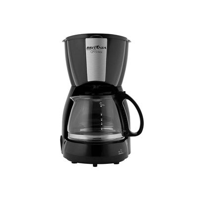 Cafeteira Elétrica Britânia Cp15 600ml Preta - Inox 220v