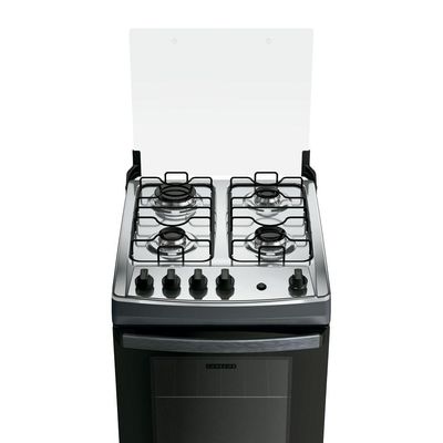 Fogão Dako Supreme Glass 4 Bocas a Gás Acendimento Automático Titanium - Bivolt