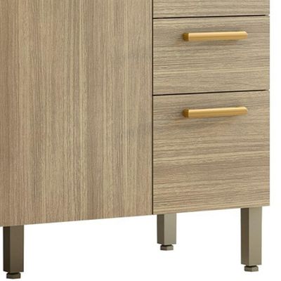 Balcão Gabinete Com Pia 120cm Urban K02 Freijó - Mpozenato