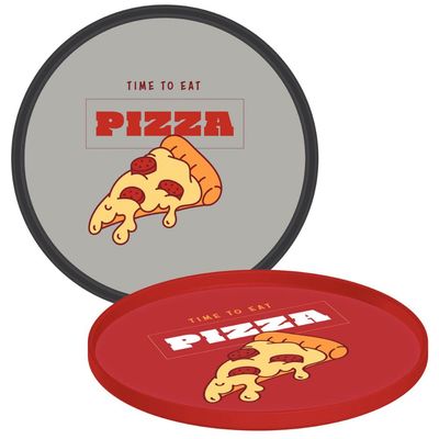 Kit 12 Pratos para Pizza Servir Pizzaria Restaurante Bar Tramontina Polipropileno 20cm Sortidos