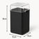 Saleiro Pimenteiro 70ml Preto Porta Tempero 5x4x8cm Plástico Coza Dispenser de Mesa