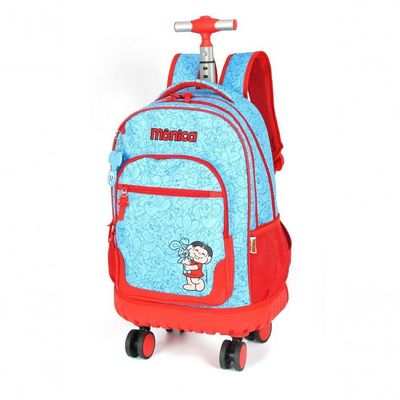 Mochilete Com Carrinho Azul - Unico Azul