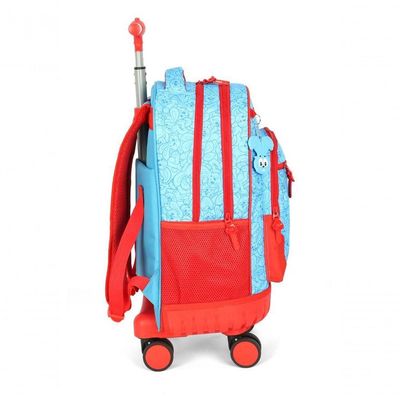 Mochilete Com Carrinho Azul - Unico Azul
