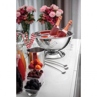 Champanheira Tramontina Service Aço Inox Suporte 4 Garrafas 36cm 12,4l Tramontina