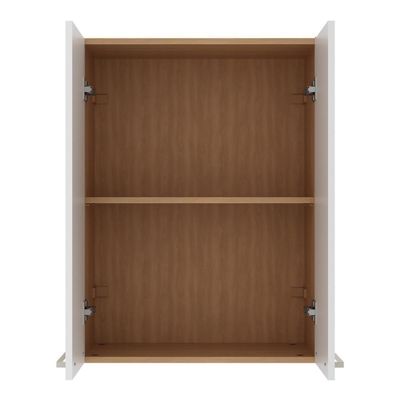 Armário De Cozinha Aéreo Com 2 Portas 60cm Multimóveis Cr20426 Freijó Branco
