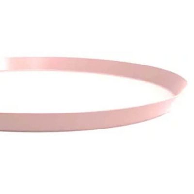 Kit 24 Bandejas Redonda 34cm Servir Rosa Himalaia Bubble Crippa Bar Restaurante