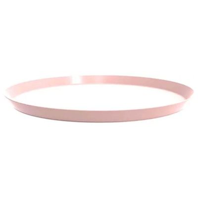 Kit 24 Bandejas Redonda 34cm Servir Rosa Himalaia Bubble Crippa Bar Restaurante